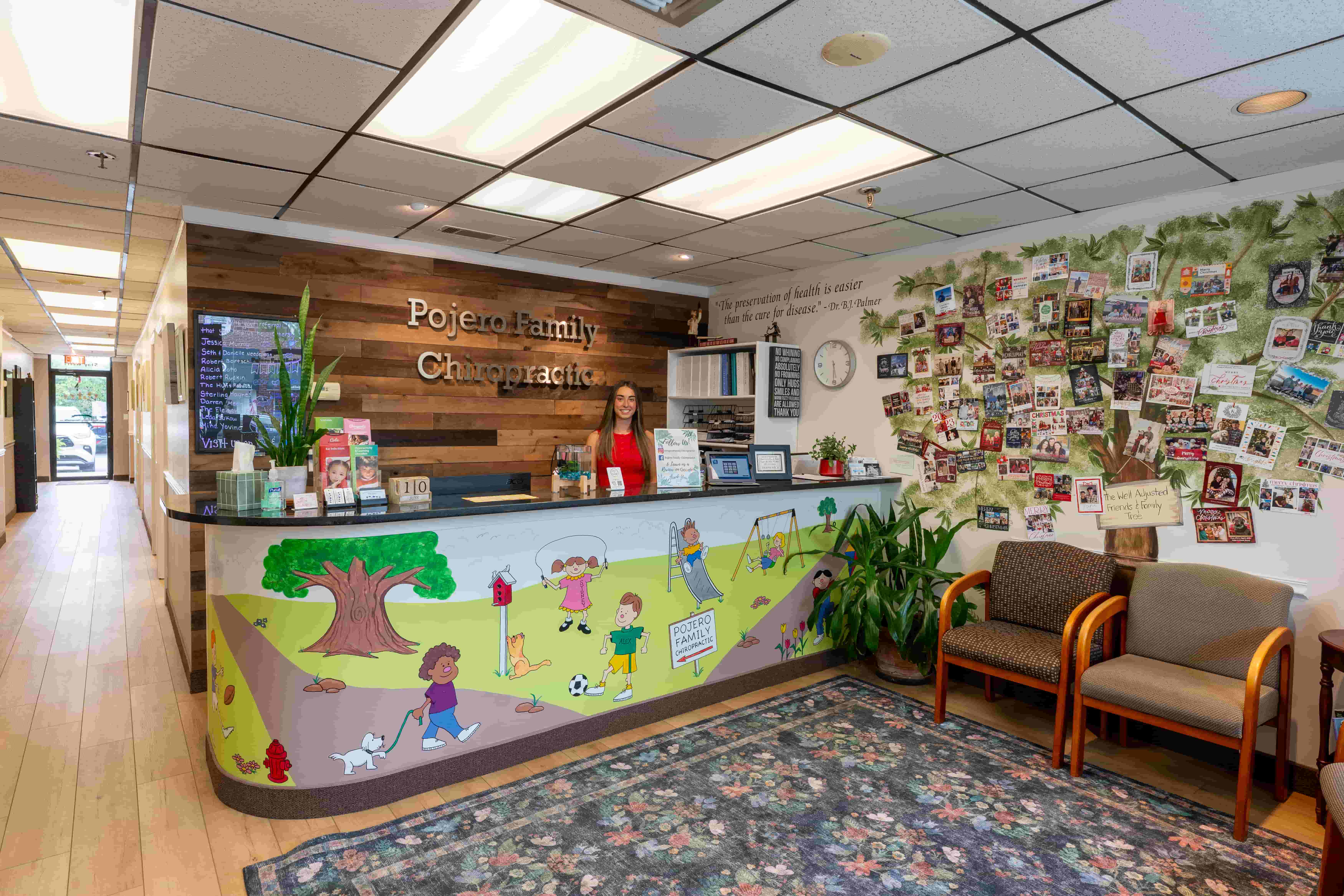 Pojero Family Chiropractic reception